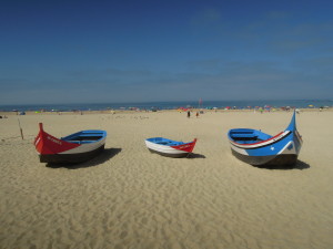 Fischerboote in Nazaré